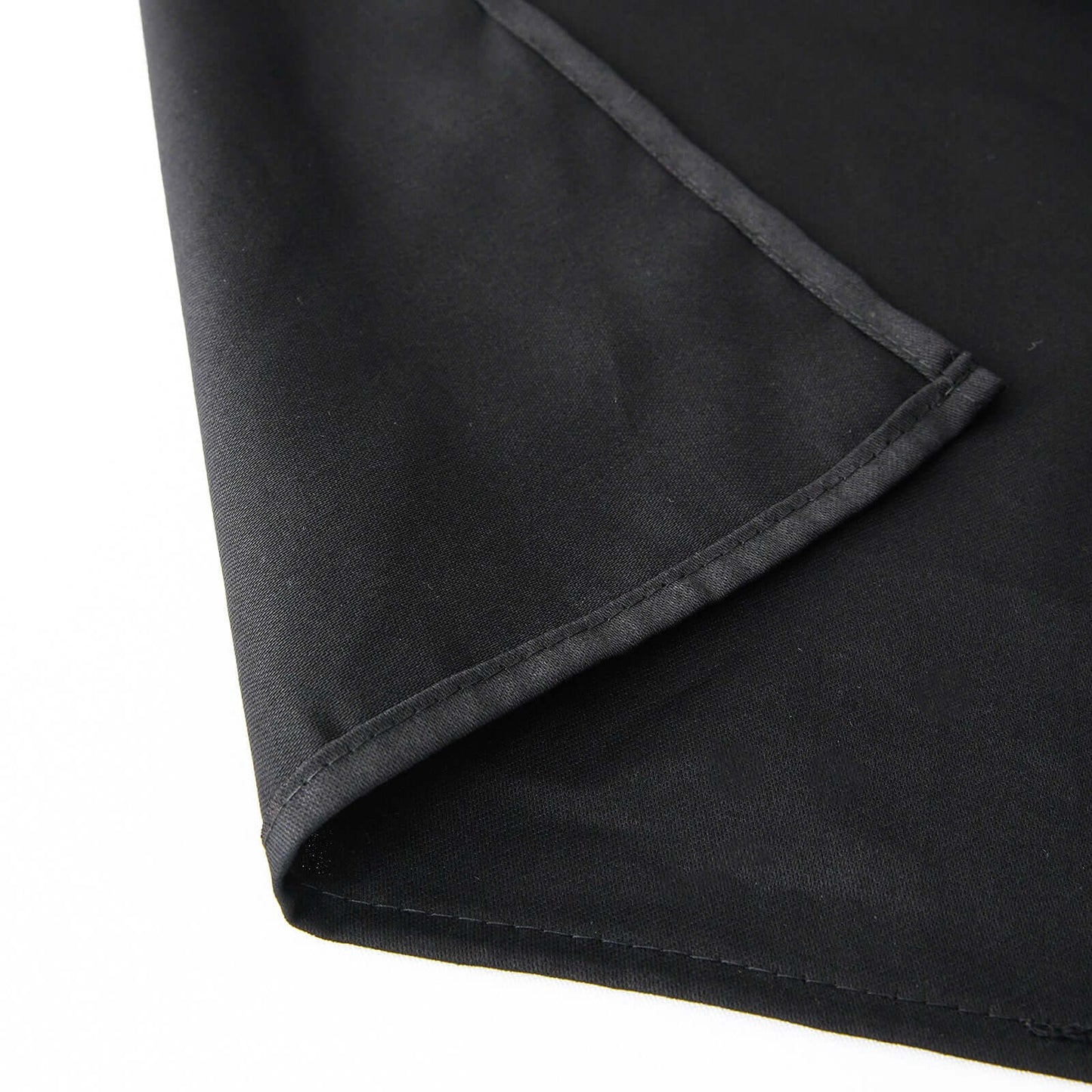 100% Cotton 90"x90" Square Tablecloth Black Linen - Soft & Breathable Fabric Table Cover