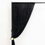 Black Crushed Velvet Backdrop Curtain â€“ 8ft x 8ft Event Drape with Rod Pocket, Privacy Panel for Photo Booths & Events