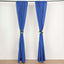 2 Pack Royal Blue Polyester Event Curtain Drapes, 10ftx8ft Backdrop Event Panels With Rod Pockets 130 GSM