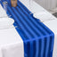 Satin 12"x108" Table Runner Royal Blue - Stripe Table Decor