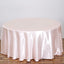 Satin 108" Round Tablecloth Blush - Smooth and Lustrous Table Cover