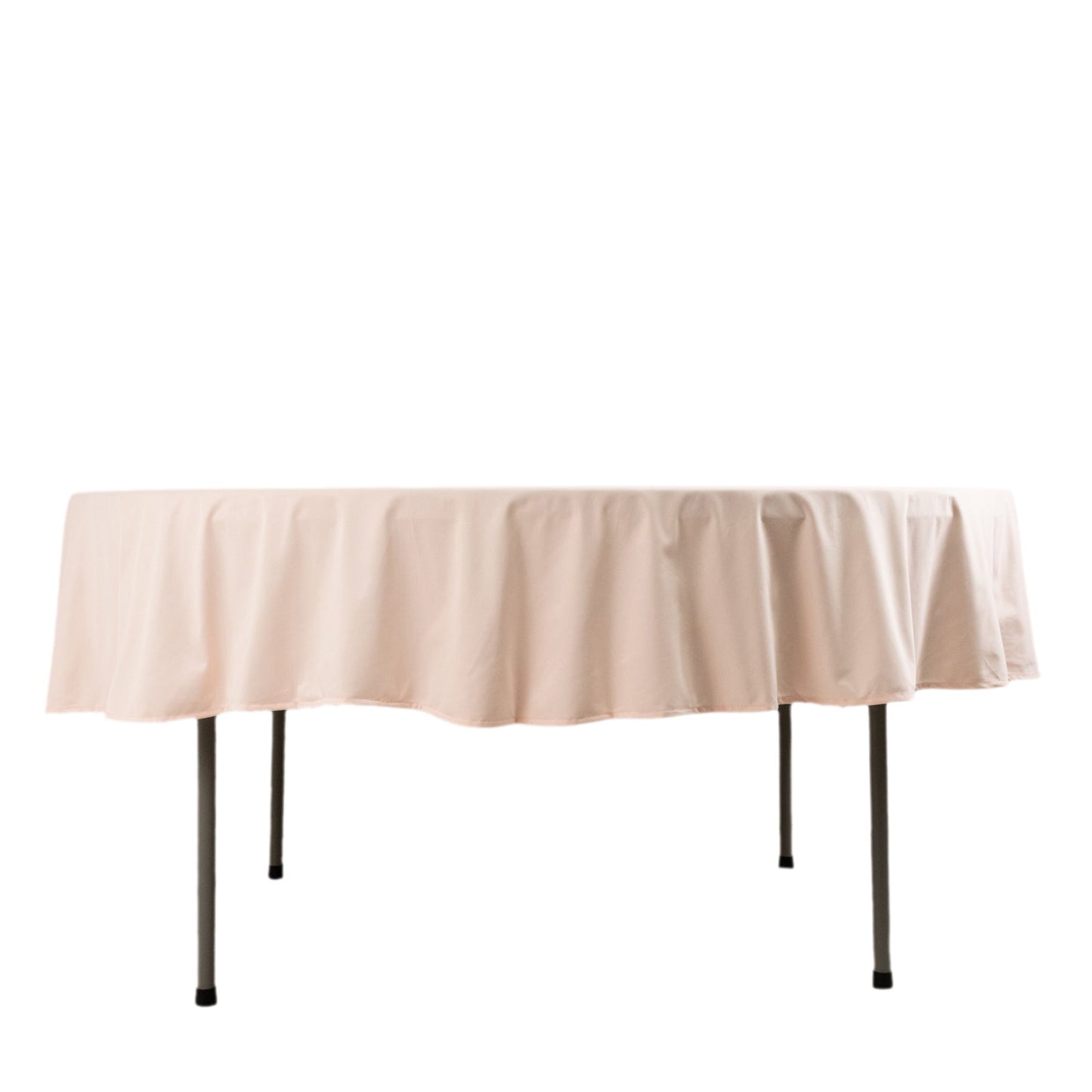 Scuba Round 90" Tablecloth Blush - Wrinkle Free & Stain Resistant Table Cover
