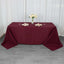 Premium Polyester 90"x132" Rectangle Tablecloth Burgundy - Seamless 220GSM Stain-Resistant Table Cover