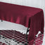 Satin Rectangular 60"x126" Tablecloth Burgundy - Smooth and Lustrous Table Cover