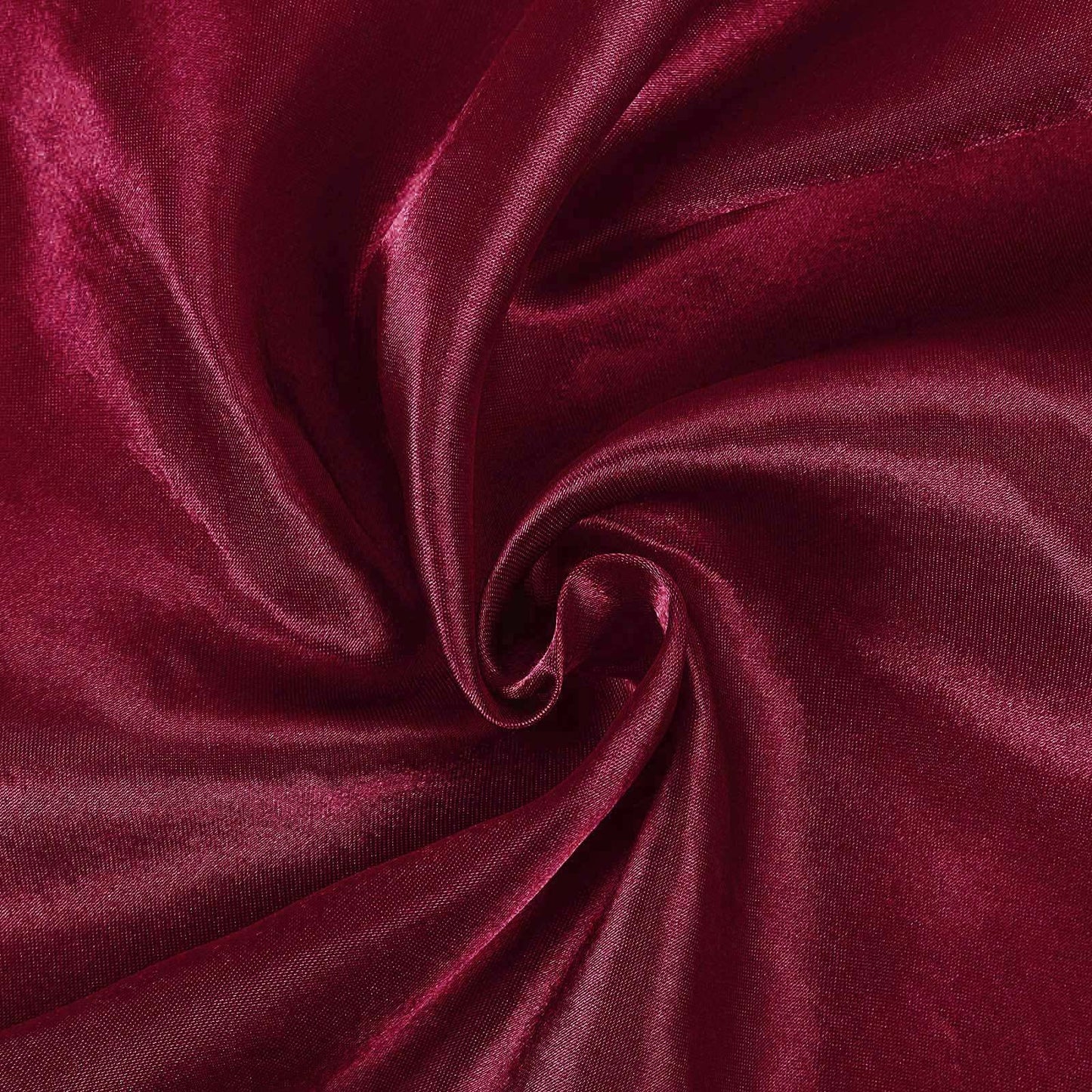 Satin Rectangular 90"x156" Tablecloth Burgundy - Seamless Table Cover
