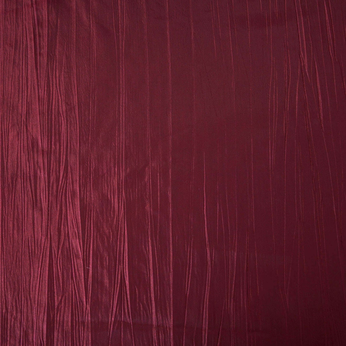 Taffeta 90"x132" Rectangle Tablecloth Burgundy - Seamless Accordion Crinkle Table Cover