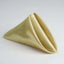5 Pack Satin 20"x20" Napkins Champagne - Luxurious Shine & Smooth Dinner Napkins