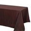 Polyester 90"x132" Rectangle Tablecloth Chocolate - Seamless Wrinkle-Resistant Table Cover