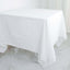 100% Cotton 70"x70" Table Overlay Square Tablecloth White Linen - Sophisticated, Soft & Breathable Fabric Table Cover