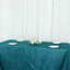 Taffeta 90"x156" Rectangle Tablecloth Teal - Accordion Crinkle Seamless Table Cover