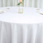 Polyester 108" Round Tablecloth White - Wrinkle-Resistant and Stylish Table Cover
