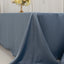 Lamour Satin 90"x156" Rectangle Tablecloth Dusty Blue - Luxurious, Soft Seamless Table Cover