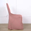 Polyester Slip On Banquet Chair Covers Dusty Rose - Stain-Resistant Reusable Durable Fabric