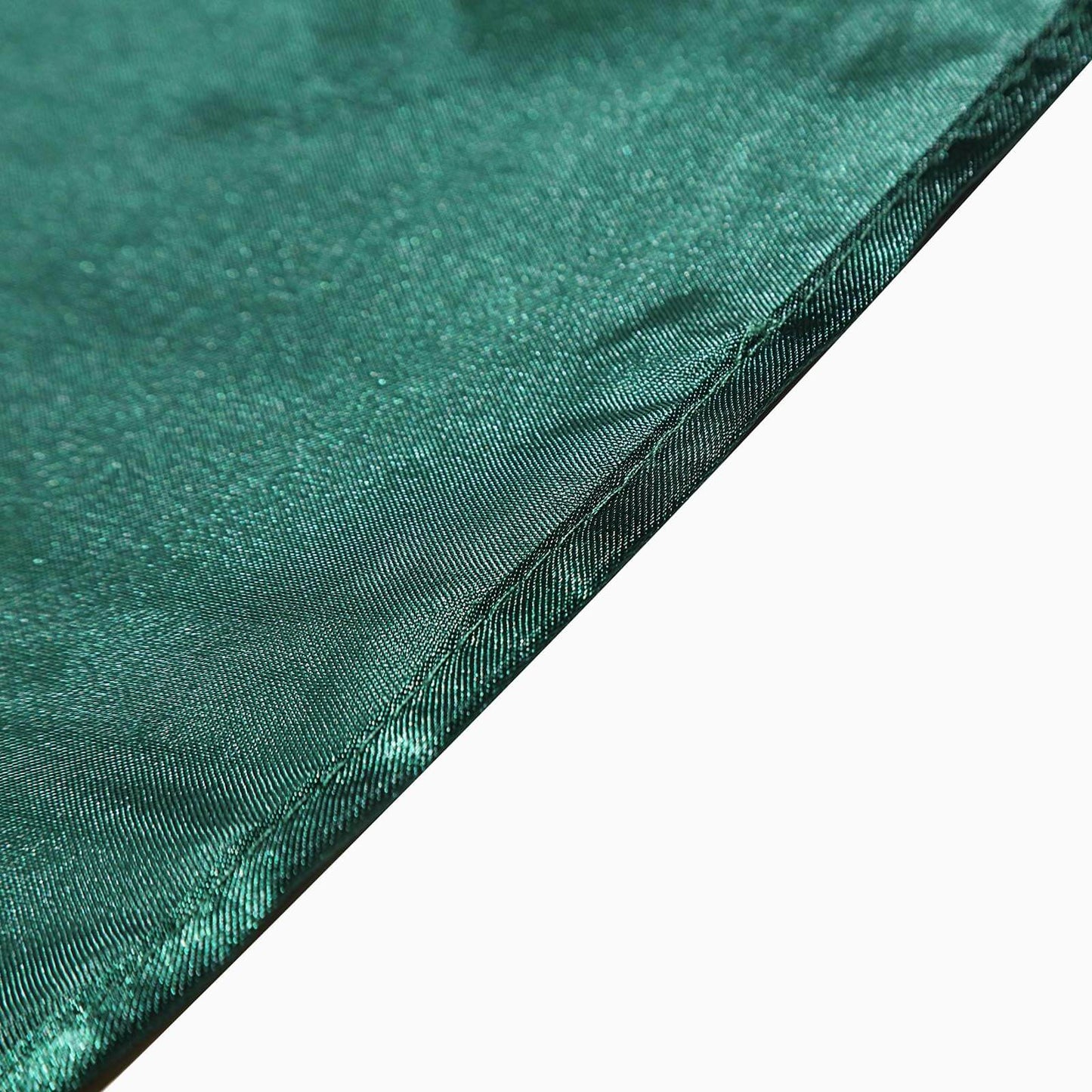 Satin Rectangular 90"x156" Tablecloth Hunter Emerald Green - Seamless Table Cover