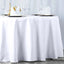 Premium Polyester 120" Round Tablecloth White - Seamless 220GSM Wrinkle-Resistant Design for Classy Events