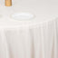 Scuba Round 132" Tablecloth Ivory - Wrinkle Free & Stain Resistant Seamless Table Cover