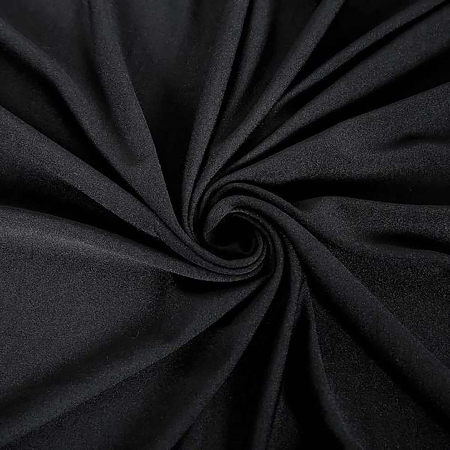 Polyester 90"x156" Rectangle Tablecloth Black - Rounded Corners and Seamless Table Cover