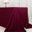 Scuba Rectangular 90"x132" Tablecloth Burgundy - Wrinkle Free, Stain Resistant & Seamless Table Cover