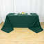 Premium Polyester 90"x156" Rectangle Tablecloth Hunter Emerald Green - Seamless 220GSM Stain-Resistant Table Cover