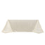 Scuba Rectangular 90"x132" Tablecloth Shimmering Pearl White - Wrinkle Free & Stain Resistant Seamless Table Cover