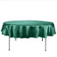 Satin 90" Round Tablecloth Hunter Emerald Green - Smooth and Lustrous Table Cover