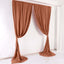 2 Pack Terracotta (Rust) Scuba Polyester Event Curtain Drapes, Durable Flame Resistant Backdrop Event Panels Wrinkle Free with Rod Pockets - 10ftx10ft