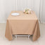 Scuba Square 70"x70" Tablecloth Nude - Wrinkle Free & Stain Resistant Table Cover