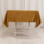 Lamour Satin 54"x54" Square Tablecloth Gold - Durable & Silk-Like Table Cover