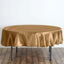 Satin 90" Round Tablecloth Gold - Smooth and Lustrous Table Cover