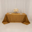 Lamour Satin 90"x132" Rectangle Tablecloth Gold - Soft & Silk-Like Seamless Table Cover for Weddings & Parties