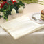 5 Pack Premium Velvet 20"x20" Napkins Ivory - Soft Sheen Finish Cloth Napkins