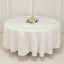 Lamour Satin 108" Round Tablecloth Ivory - Durable & Silk-Like Table Cover