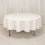 Cotton Blend 90" Round Tablecloth Ivory - Wrinkle-Resistant Table Cover