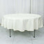 Premium Polyester 90" Round Tablecloth Ivory - Stain and Wrinkle-Resistant Design with 220GSM Thickness Table Cover