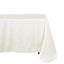 Polyester 72"x120" Rectangle Tablecloth Ivory - Durable and Stylish Table Cover