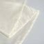 Taffeta 120" Round Tablecloth Ivory - Seamless Accordion Crinkle Table Cover