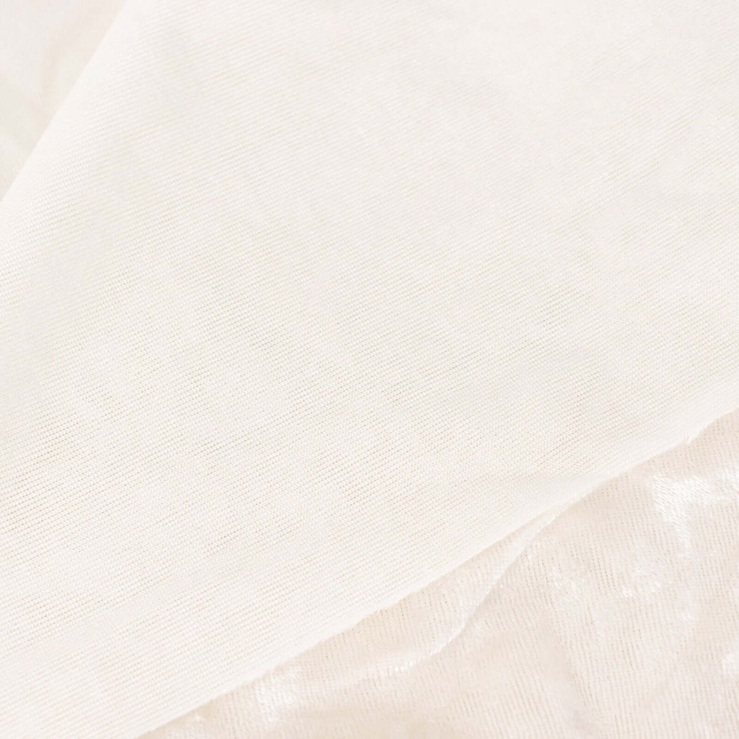 65"x5 Yards Ivory Crushed Velvet Fabric Bolt, DIY Craft Fabric Roll