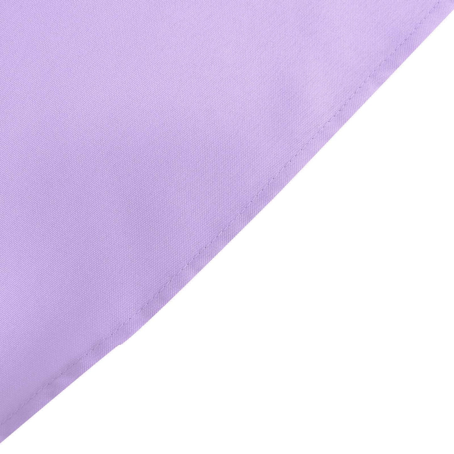 Polyester 132" Round Tablecloth Lavender Lilac - Seamless Chic Table Cover