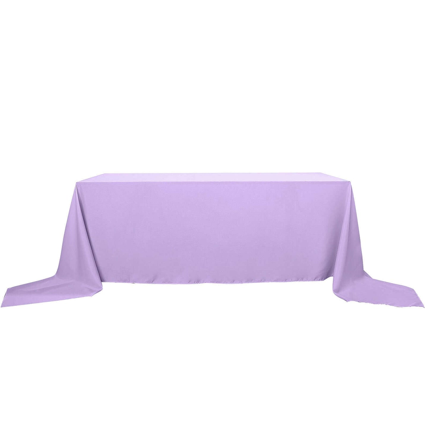 Polyester 90"x156" Rectangle Tablecloth Lavender Lilac - Seamless Wrinkle-Resistant Table Cover