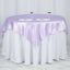 Satin 60"x60" Table Overlay Square Tablecloth Lavender Lilac - Smooth Silky Touch Table Cover