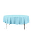Polyester 90" Round Tablecloth Light Blue - Stain & Wrinkle-Resistant Table Cover