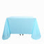 Polyester Square 90"x90" Tablecloth Light Blue - Wrinkle-Resistant & Durable Table Cover