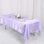 Satin Rectangular 60"x102" Tablecloth Lavender Lilac - Smooth and Lustrous Table Cover