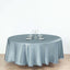 Satin 108" Round Tablecloth Dusty Blue - Smooth and Lustrous Table Cover