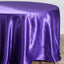 Satin 108" Round Tablecloth Purple - Smooth and Lustrous Table Cover