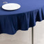 Scuba Round 70" Tablecloth Navy Blue - Wrinkle Free & Stain Resistant Table Cover