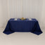 Lamour Satin 90"x132" Rectangle Tablecloth Navy Blue - Soft & Silk-Like Seamless Table Cover