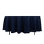 Fire Retardant Premium Polyester 108" Round Tablecloth Navy Blue - High-Performance Table Cover