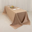 Lamour Satin 90"x156" Rectangle Tablecloth Nude - Luxurious, Soft Seamless Table Cover