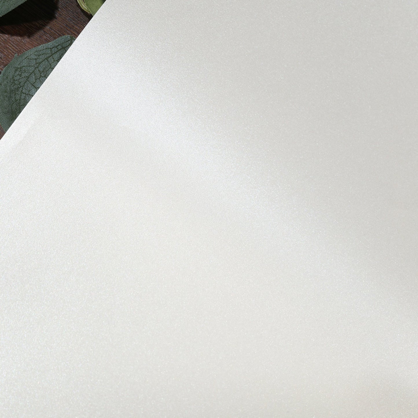 50 Pack 13" Round Disposable Paper Placemats â€“ Pearl White Cardboard Dining Table Mats, 120 GSM